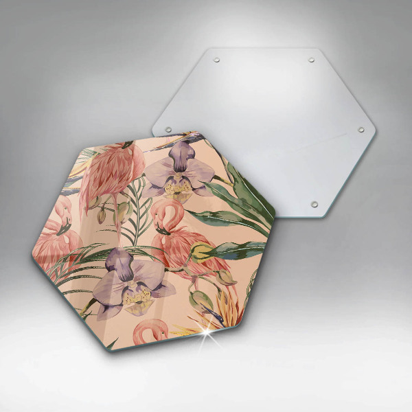 Tábua para corte Ilustração de flamingos