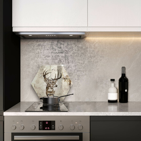 Tábua para cozinha Ilustração de animal veado