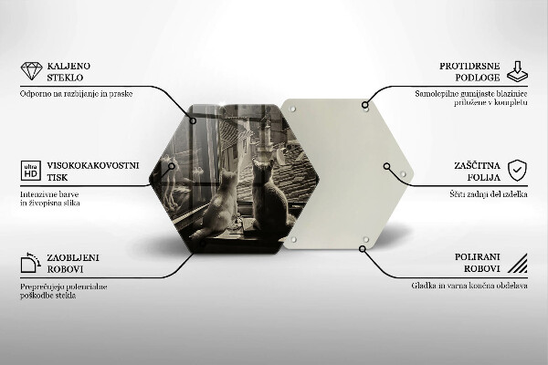 Tábua de cortar Cidade dos gatos e janela