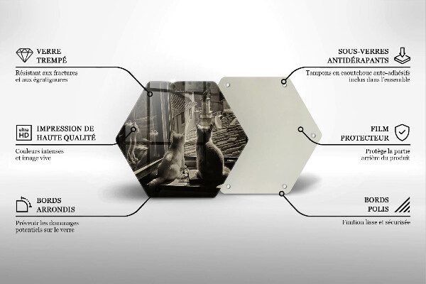 Tábua de cortar Cidade dos gatos e janela