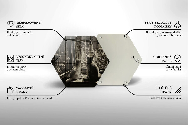 Tábua de cortar Cidade dos gatos e janela