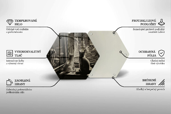 Tábua de cortar Cidade dos gatos e janela