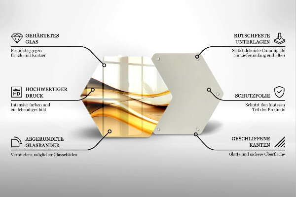Tábua de corte Linhas de fumaça abstratas