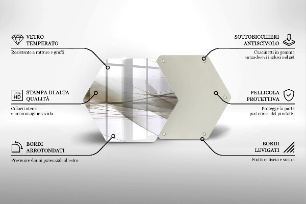 Tábua corte Design de linhas abstratas