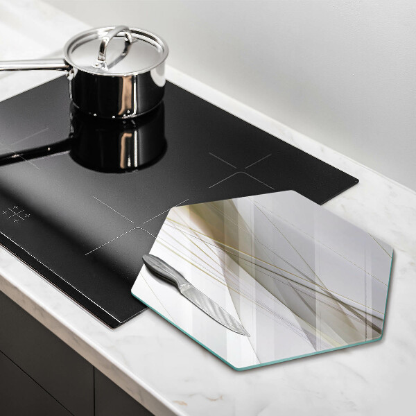 Tábua corte Design de linhas abstratas