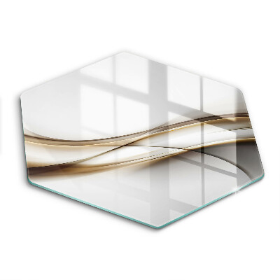 Tábua de cortar de vidro Abstração de linhas suaves