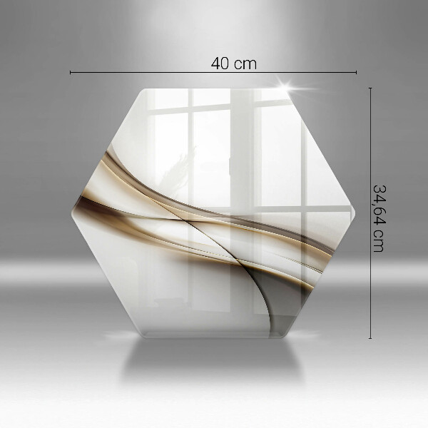 Tábua de cortar de vidro Abstração de linhas suaves