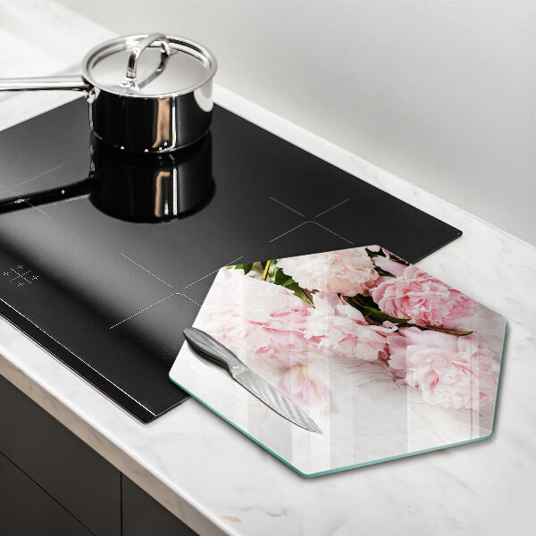 Tábua de vidro Flores delicadas de rosas