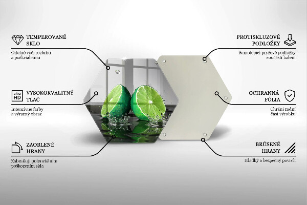 Tábua cozinha Limões suculentos e água