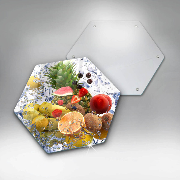 Tábua para cozinha Frutas suculentas e água