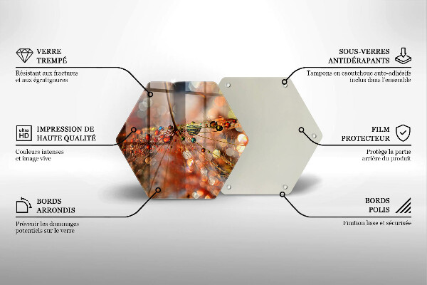 Tábua corte Dente-de-leão molhado