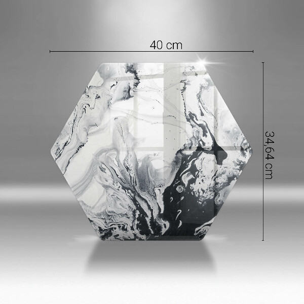 Tábua de corte de vidro Abstração de tinta