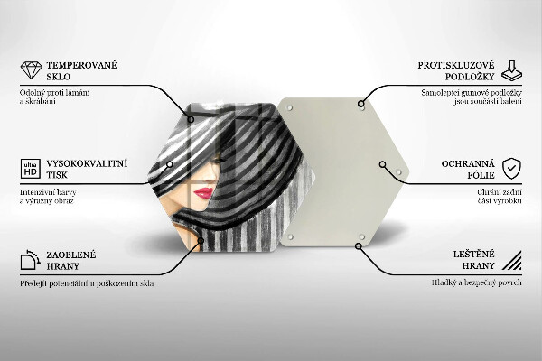 Tábua de corte Mulher de chapéu