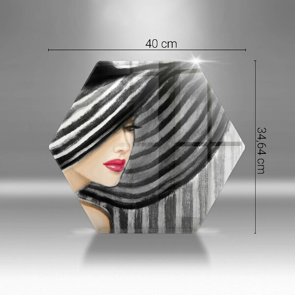 Tábua de corte Mulher de chapéu