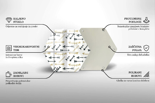Tábua cozinha Padrão de flecha boho