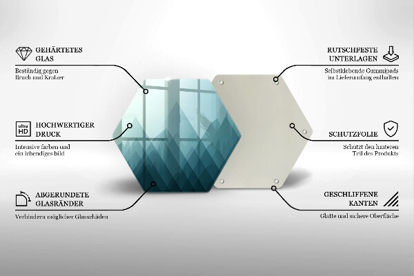 Tábua para cozinha Montanhas abstratas