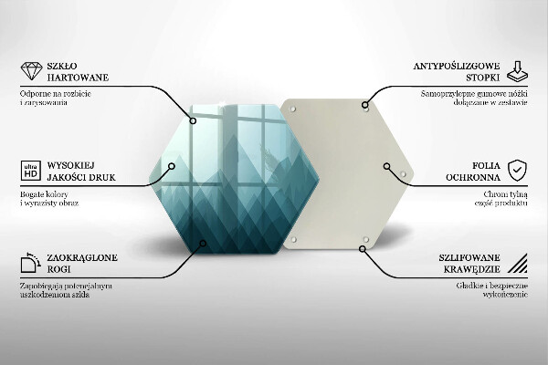 Tábua para cozinha Montanhas abstratas