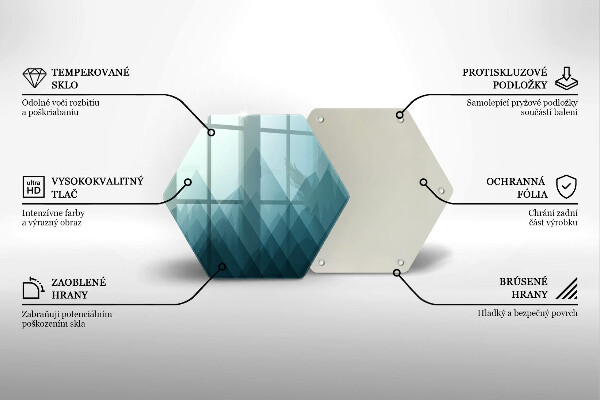 Tábua para cozinha Montanhas abstratas