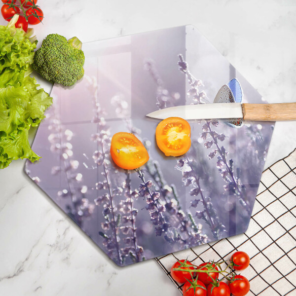 Tábua de cortar alimentos Flores silvestres e uma borboleta