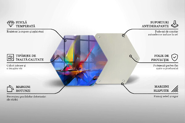 Tábua para corte Abstração pintada