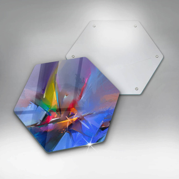 Tábua para corte Abstração pintada