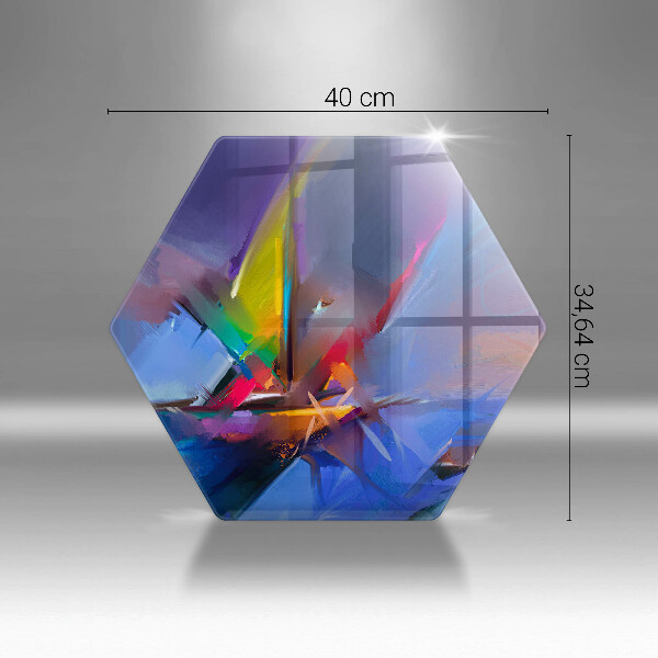 Tábua para corte Abstração pintada