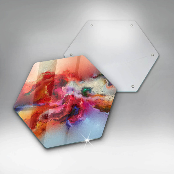 Tábua de vidro Abstração esfumaçada