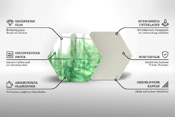 Tábua de cortar alimentos Floresta Pintada