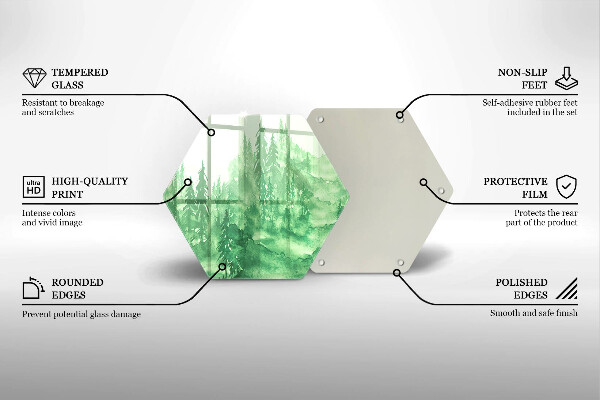 Tábua de cortar alimentos Floresta Pintada