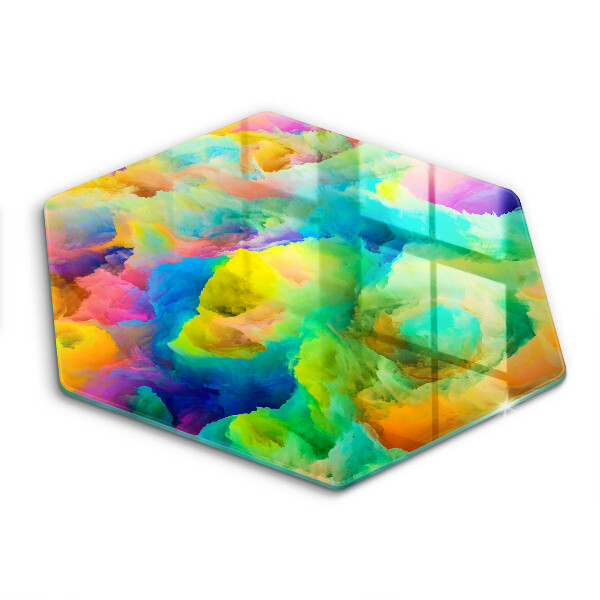 Tábua de cortar de vidro Abstracție Colorată