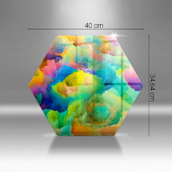 Tábua de cortar de vidro Abstração colorida