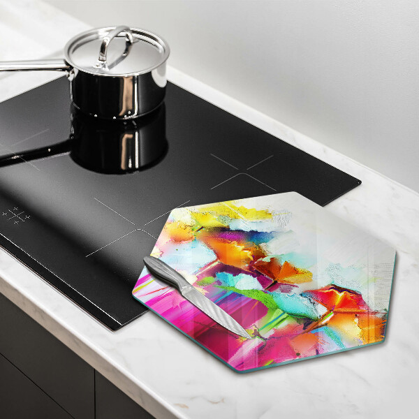 Tábua cozinha Flores pintadas com tintas