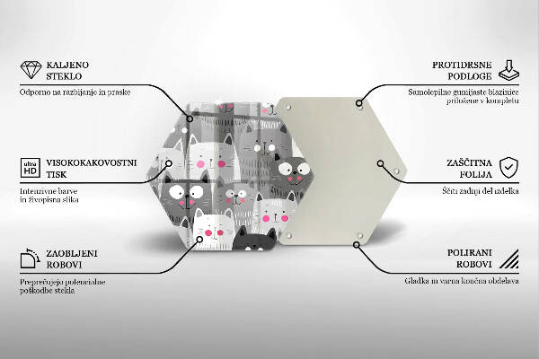 Tábua cozinha Ilustração de gato