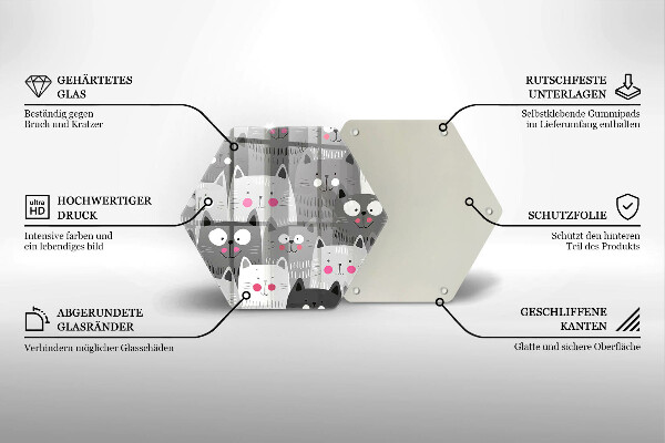Tábua cozinha Ilustração de gato