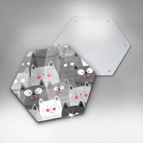 Tábua cozinha Ilustração de gato