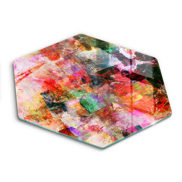 Tábua de cortar de vidro Abstracția Vopselei
