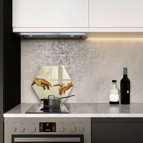 Tábua de cortar alimentos Criação das mãos de Adão