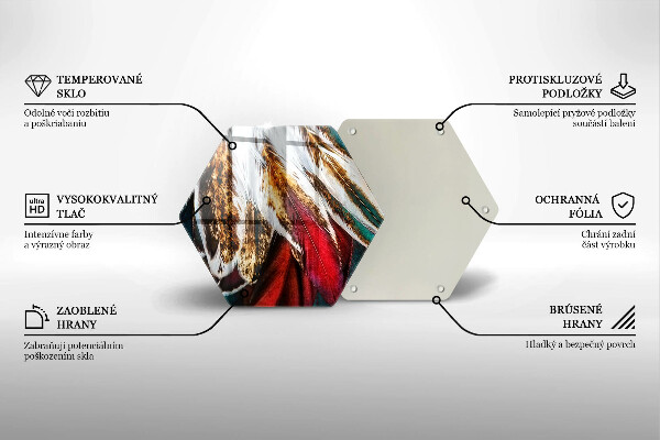 Tábua corte penas de pássaros boho