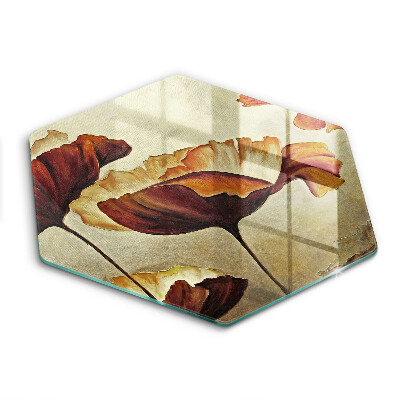 Tábua de corte Flores boho pintadas