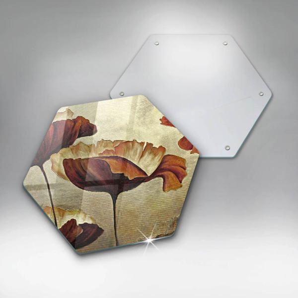 Tábua de corte Flores boho pintadas