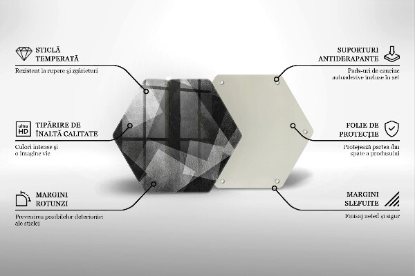 Tábua de cortar alimentos Abstração geométrica