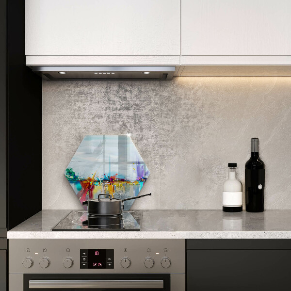 Tábua cozinha Abstração pintada