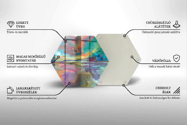 Tábua para cozinha Céu colorido