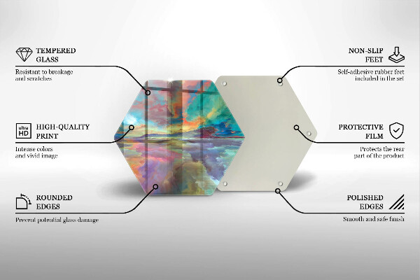 Tábua para cozinha Céu colorido