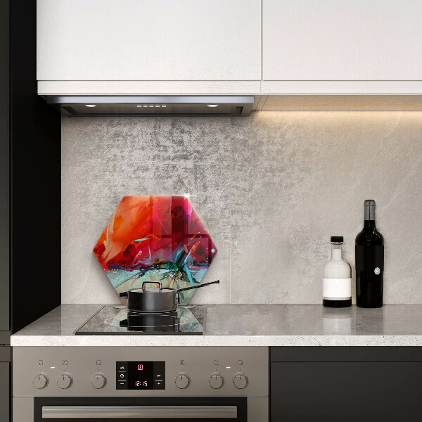 Tábua para corte Abstração pintada