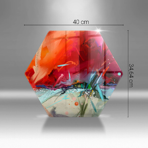 Tábua para corte Abstração pintada