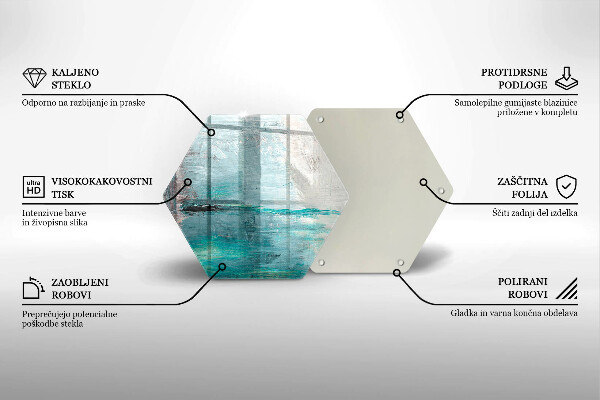 Tábua para cozinha Fundo de pintura abstrata