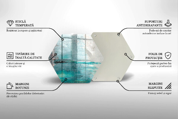 Tábua para cozinha Fundo de pintura abstrata