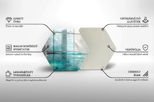 Tábua para cozinha Fundo de pintura abstrata