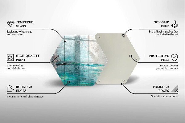 Tábua para cozinha Fundo de pintura abstrata